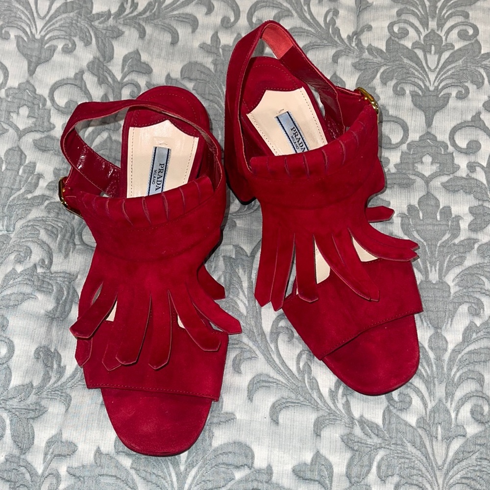 Prada red heels